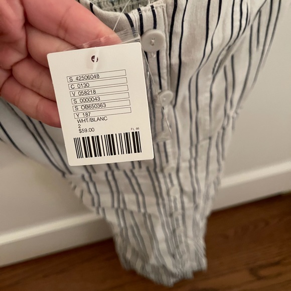 urbanoutfitters white/blue stripe dress NEW W TAGS - Picture 5 of 6